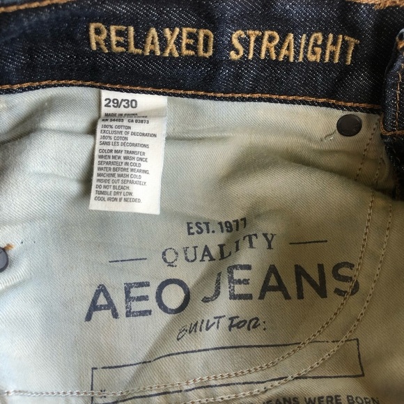 American Eagle Outfitters mend relaxed straight jeans 29/30 - Picture 8 of 12